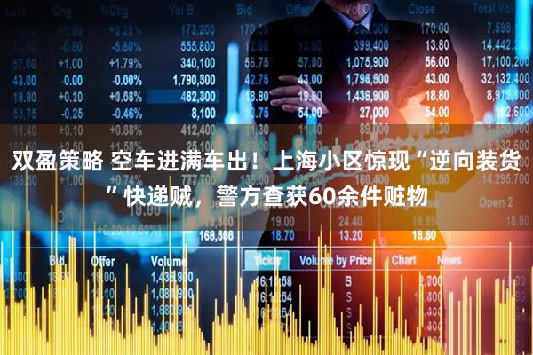 双盈策略 空车进满车出！上海小区惊现“逆向装货”快递贼，警方查获60余件赃物