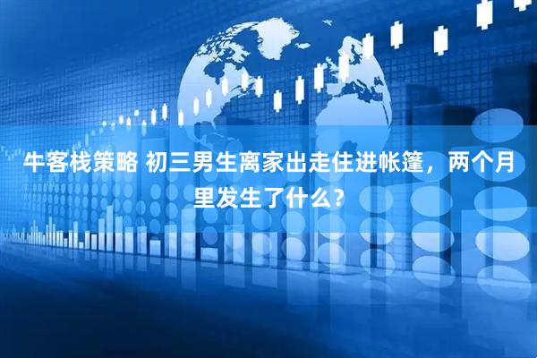 牛客栈策略 初三男生离家出走住进帐篷，两个月里发生了什么？