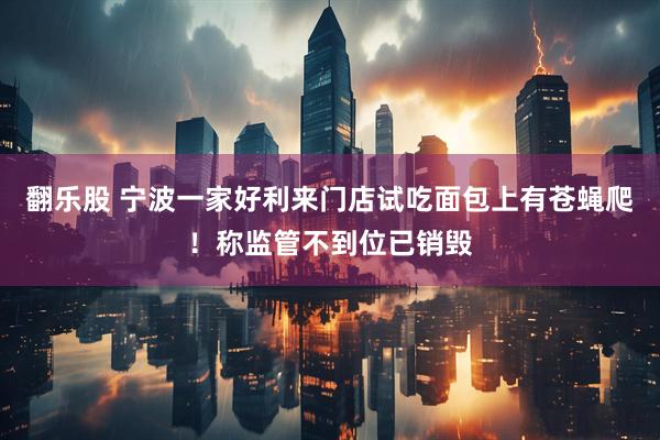 翻乐股 宁波一家好利来门店试吃面包上有苍蝇爬！称监管不到位已销毁
